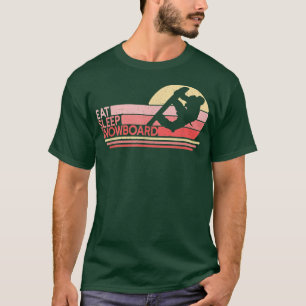 Sleep Snowboard Female Snowboarder Snowboarder T-Shirt