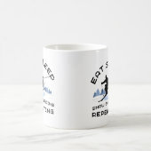 Sleep Snowboarden wiederholen Kaffeetasse (Mittel)