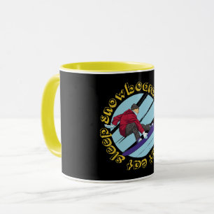 Sleep Snowboarden wiederholen Tasse