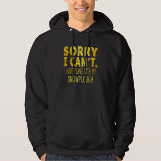 Sleep Snowplow Wiederholung Gold Text Snow Ploe T Hoodie