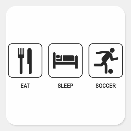Sleep Soccer Sticker essen (Vorderseite)
