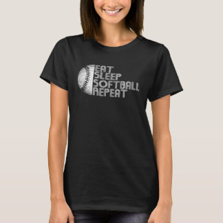 Sleep Softball Catcher Pitcher Softball Player ess T-Shirt