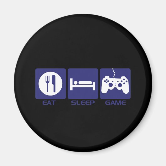 Sleep-Spiel essen Magnet (Vorne)