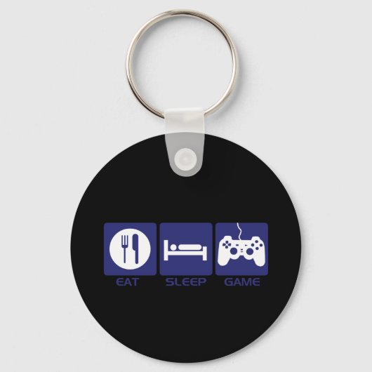 Sleep-Spiel essen Schlüsselanhänger (Vorderseite)
