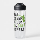 Sleep Study Soccer Wiederholung Boy Soccer Player  Trinkflasche (Vorderseite)