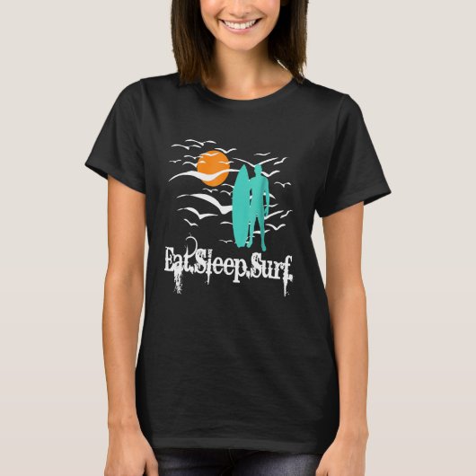 Sleep Surf essen T-Shirt (Vorderseite)