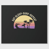 Sleep Surf wiederholen Geschenkpapier (Flach)