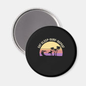 Sleep Surf wiederholen Magnet (Vorderseite/Rückseite)