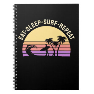 Sleep Surf wiederholen Notizblock