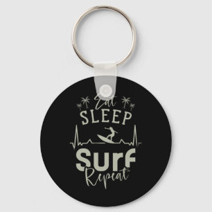Sleep Surf wiederholen Schlüsselanhänger