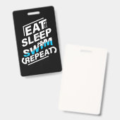 Sleep Swim essen Ausweis (Front & Back)