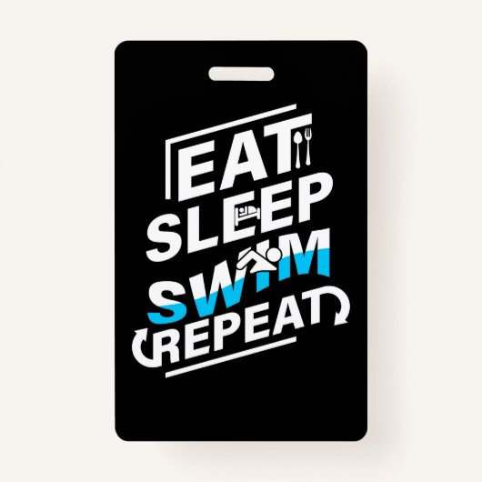 Sleep Swim essen Ausweis (Vorderseite)
