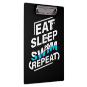 Sleep Swim essen Klemmbrett (Rechts)