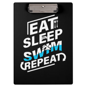 Sleep Swim essen Klemmbrett