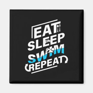 Sleep Swim essen Magnet