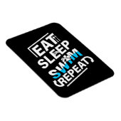 Sleep Swim essen Magnet (Rechte Seite)