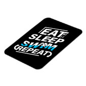 Sleep Swim essen Magnet (Linke Seite)