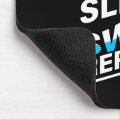 Sleep Swim essen Mousepad (Ecke)