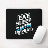 Sleep Swim essen Mousepad (Mit Mouse)