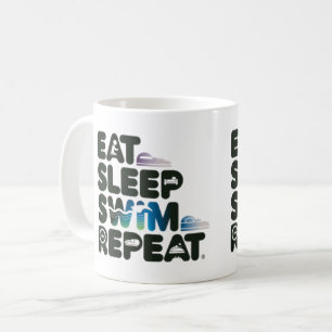 Sleep Swim Repeat essen - Fun Tasse für Swim Liebh