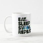 Sleep Swim Repeat essen - Fun Tasse für Swim Liebh (Links)