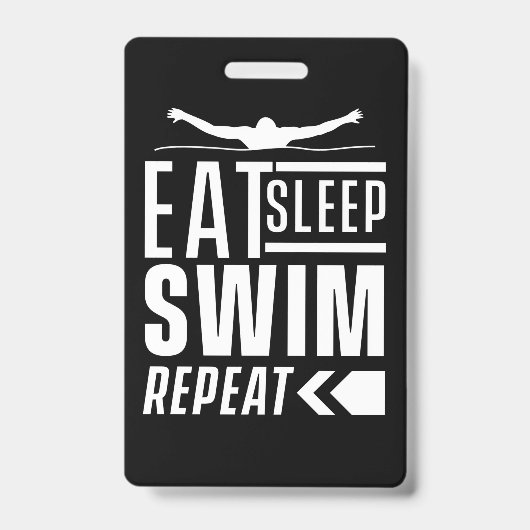 Sleep Swim wiederholen Ausweis (Vorderseite)