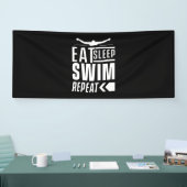 Sleep Swim wiederholen Banner (Messe)