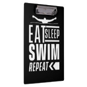 Sleep Swim wiederholen Klemmbrett (Rechts)
