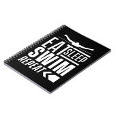 Sleep Swim wiederholen Notizblock (Linke Seite)