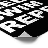 Sleep Swim Wiederholung essen - Funny Zitat für Sc Poster (Ecke)