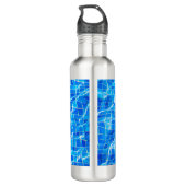 Sleep Swim Wiederholung Pool Wassersport Edelstahlflasche (Rückseite)