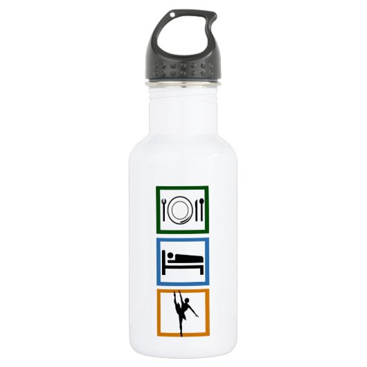 Sleep Tanz essen Trinkflasche (Vorderseite)