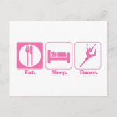 Sleep Tanz Postkarte (Vorderseite)