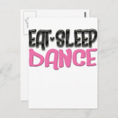 Sleep Tanz Postkarte (Vorne/Hinten)