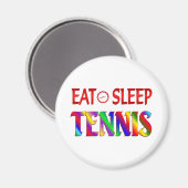 Sleep Tennis essen Magnet (Vorderseite/Rückseite)