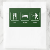Sleep Tennis Sticker essen (Tasche)