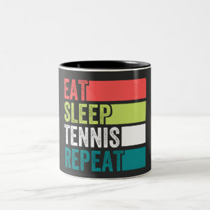 Sleep Tennis wiederholen Zweifarbige Tasse
