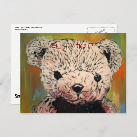 "Sleep Tight" Postkarte (Vorne/Hinten)