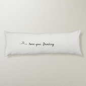 Sleep to be continued, Love and hearts Seitenschläferkissen (Rückseite)