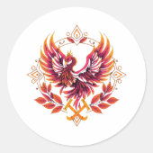 SLEEP TOKEN Phoenix Emblem Runder Aufkleber (Vorderseite)