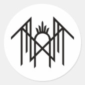 Sleep token runder aufkleber (Vorderseite)