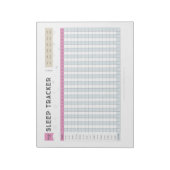 Sleep Tracker Notizblock (Rotiert)