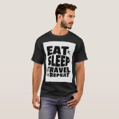 Sleep Travel essen T-Shirt (Vorne ganz)