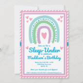 Sleep Under Half Sleep Over Rainbow Einladung (Vorderseite)