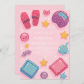 Sleep Under Party Invitation Einladung (Vorne/Hinten)