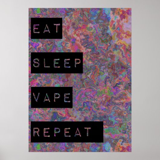 Sleep Vape Repeat Posters essen Poster (Vorne)