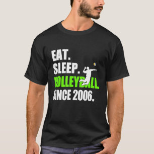 Sleep Volleyball seit 2006 12. Geburtstag T-Shirt