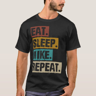 Sleep-Wanderung wiederholen Retro Vintage Wanderun T-Shirt