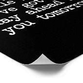 Sleep Well Middle Finger You've Got Funny Saying Q Poster (Ecke)