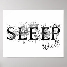 Sleep well spirituelle wall Art Collection Poster